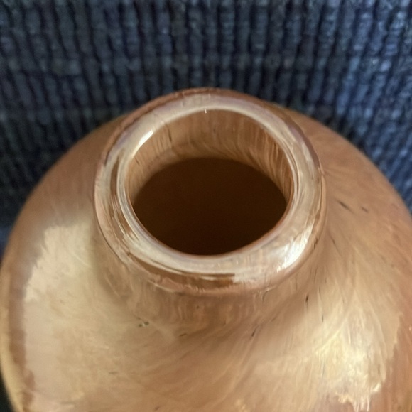 NWOT Tall Ceramic Vase Home Decor in Taupe With Brown Speck 13” Tall x 5” Round - Picture 3 of 4